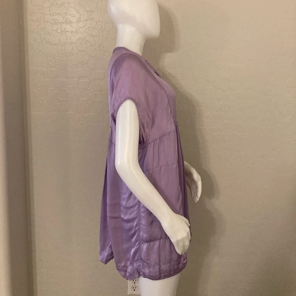 Free People Lilac Purple Babydoll Mini Dress XS